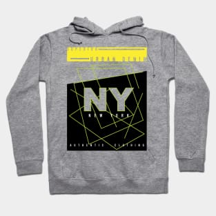 New York Authentic urban denim  typography Hoodie